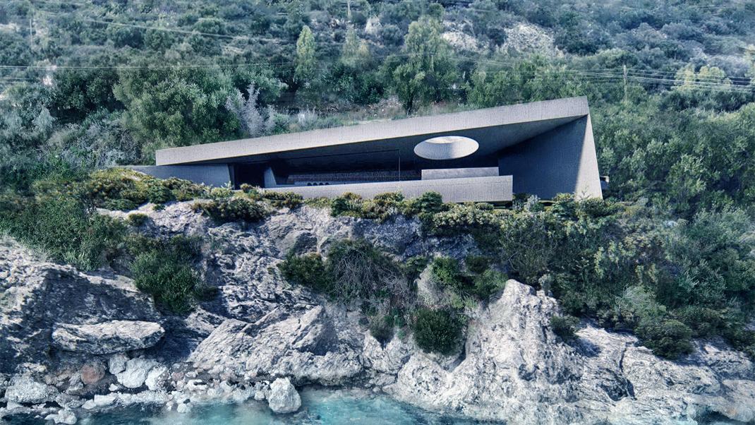 Villa aquatica Corfu design house