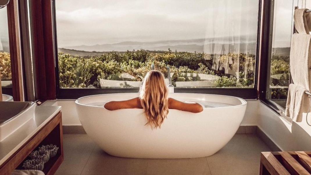 Girl in a tub