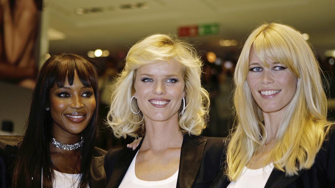 Naomi Campbell, Eva Herzigova και Claudia Schiffer/Φωτογραφία: ΑP images