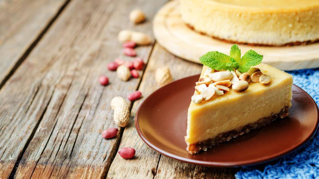 Cheesecake φυστικοβούτυρο