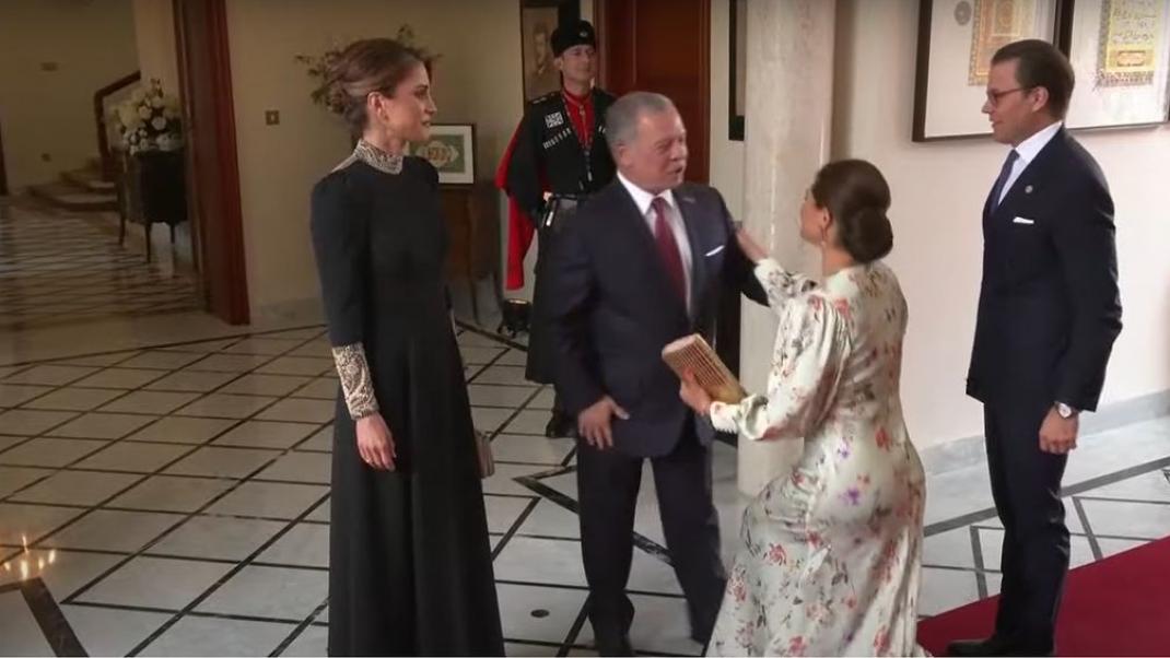 H βασίλισσα Ράνια της Ιορδανίας στον γάμο του γιου της