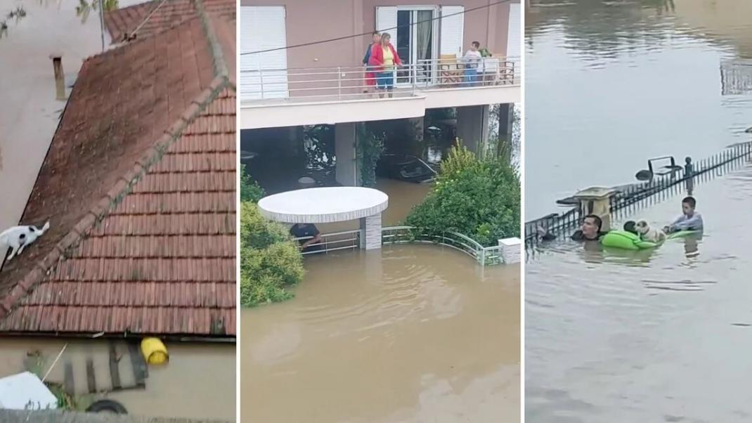 Πάνω από τρία μέτρα το νερό στον Παλαμά Καρδίτσας