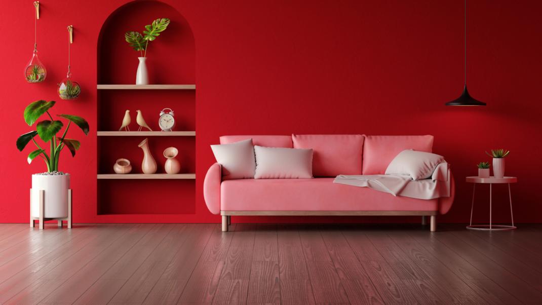 Διακόσμηση με κόκκινο και ροζ: Πώς να υιοθετήσετε αυτόν τον τολμηρό συνδυασμό χρωμάτων στο σπίτι σας