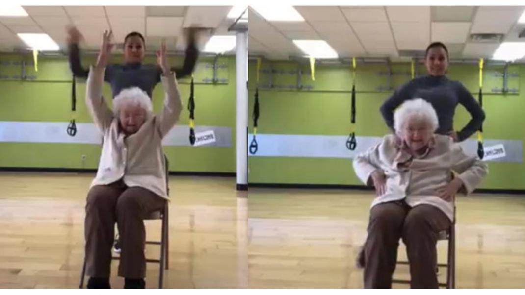 Μια 93χρονη χορεύει με εκπληκτικό κέφι και γίνεται viral  | 0 bovary.gr