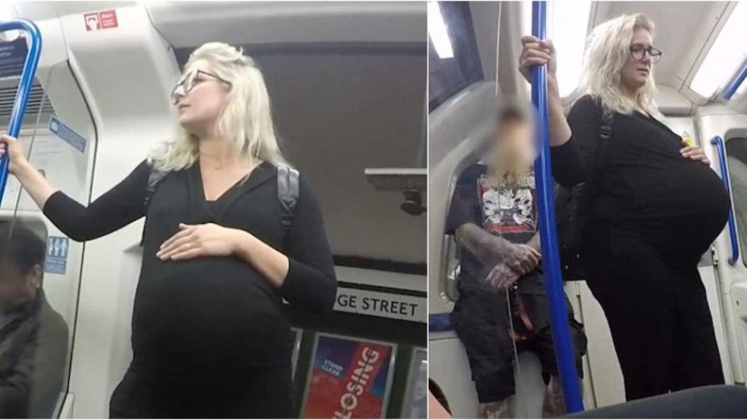Τι θα συμβεί όταν μια έγκυος μπει στο μετρό -Το πείραμα μιας blogger με ψεύτικη κοιλιά | 0 bovary.gr