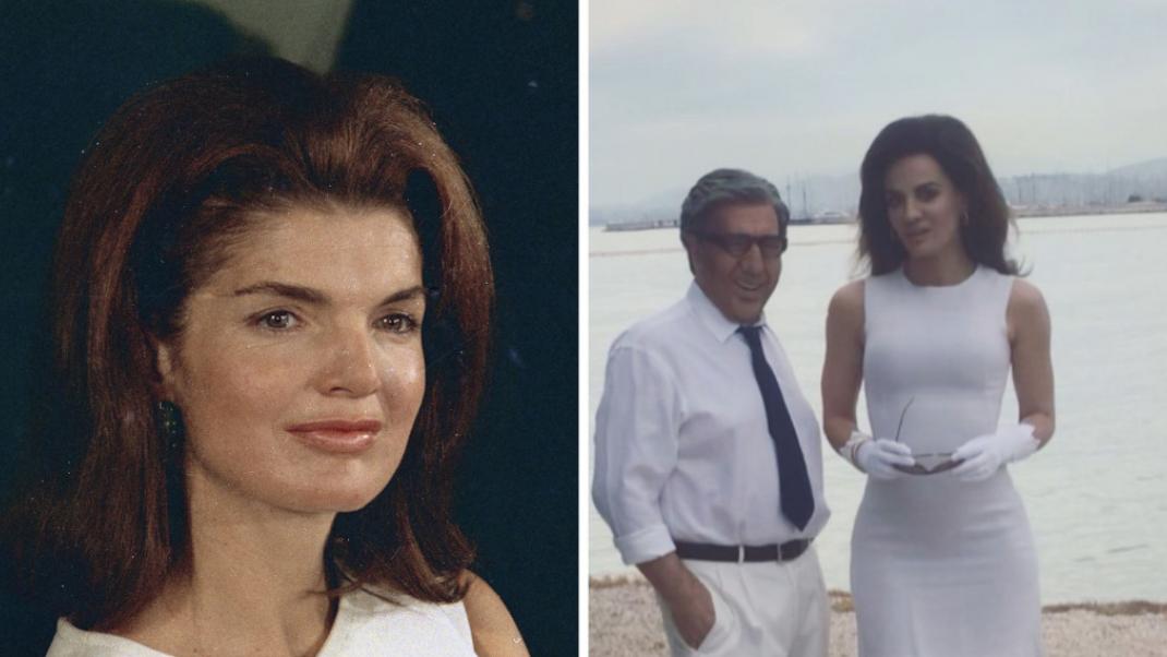 Jackie Kennedy/ΑP images, Σταμάτης Φασουλής και Δήμητρα Ματσούκα/Φωτογραφία:dimitra_matsouka_official/instagram 