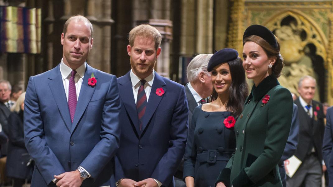 Πρίγκιπας Γουίλιαμ, Πρίγκιπας Χάρι, Μέγκαν Μαρκλ, Κέιτ Μίντλετον, Νοέμβριος 2018- AP Images