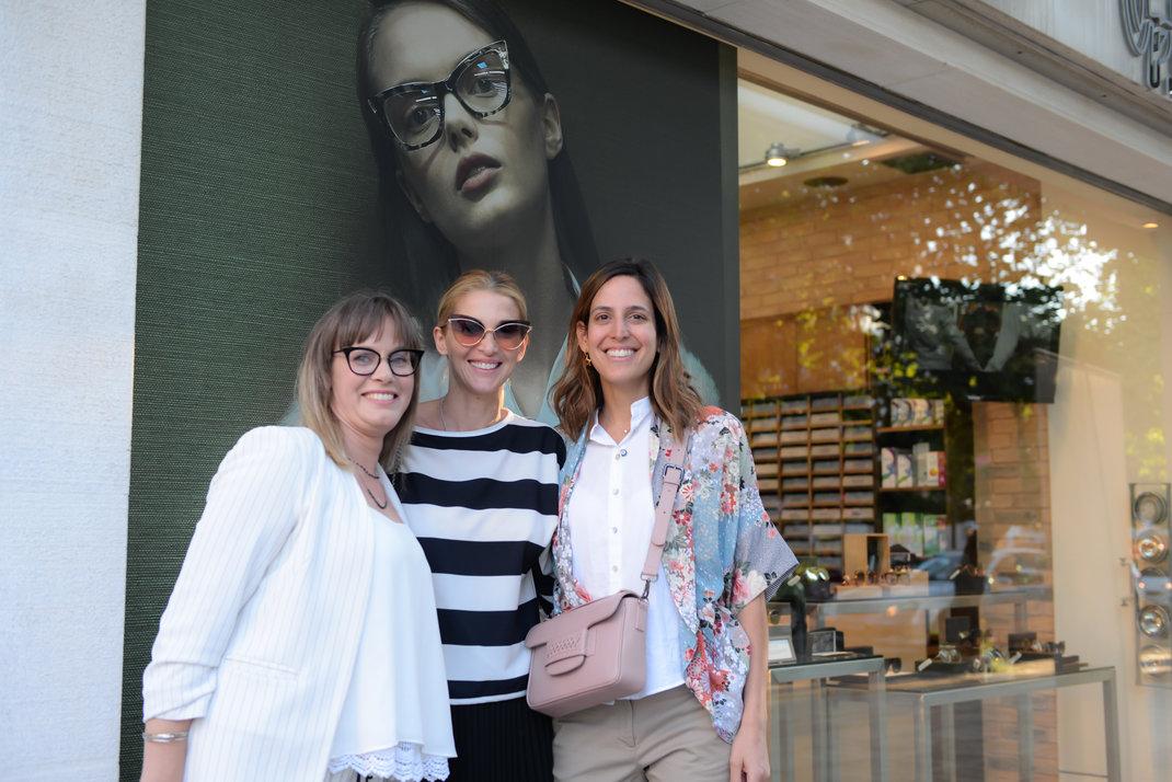 Η Δωροθέα Ξενάκη της Optical Papadiamantopoulos, η Νίκη Κάρτσωνα και η Μαρία Παπαθανασίου-Αρώνες