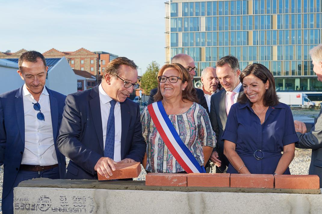 Bruno Pavlovsky, Meriem Derkaoui, Anne Hidalgo, Franzois Dagnaud @Oivier Saillant