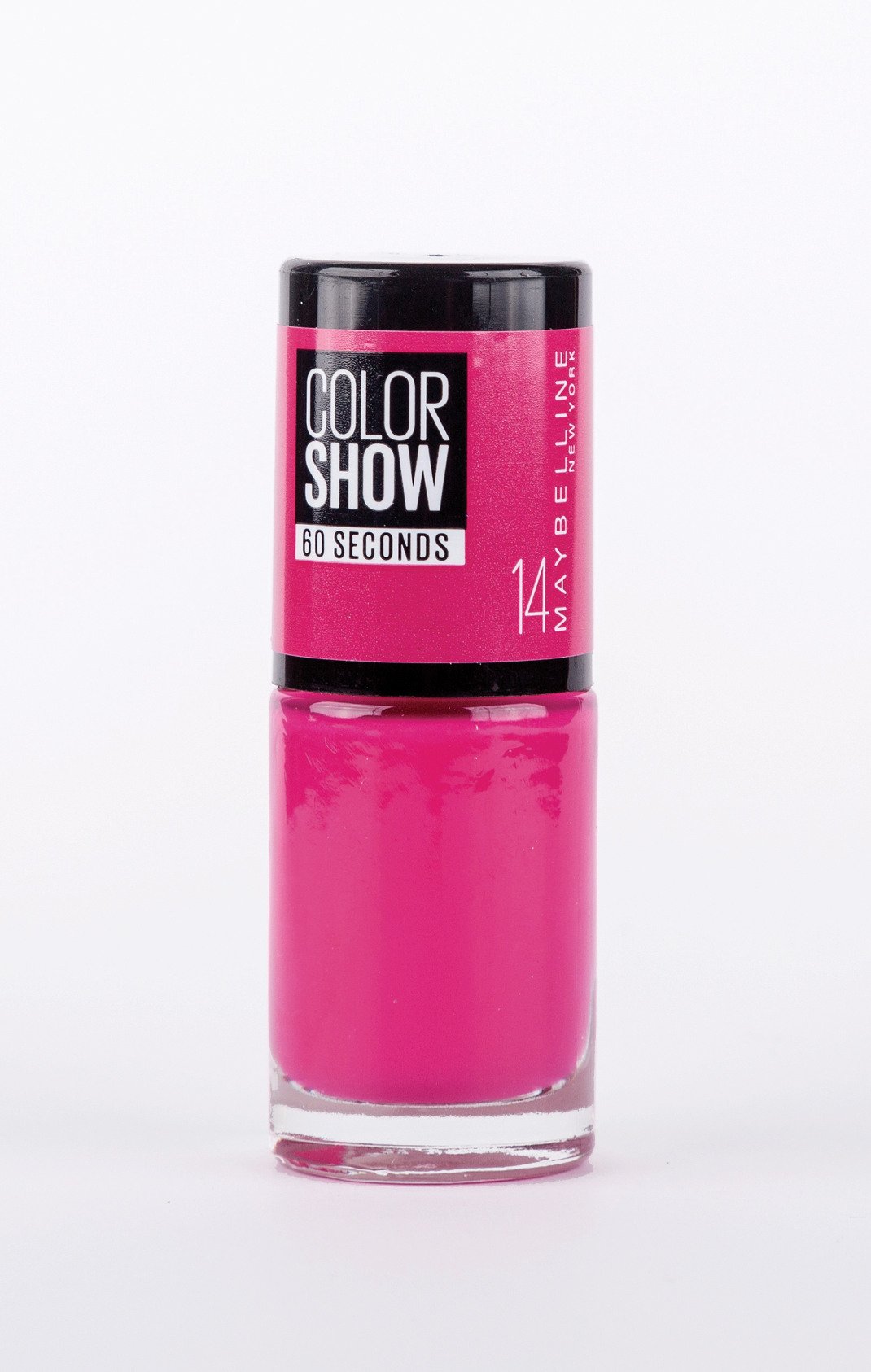 Color Show, 14 show time pink, 60 seconds, Maybelline New York