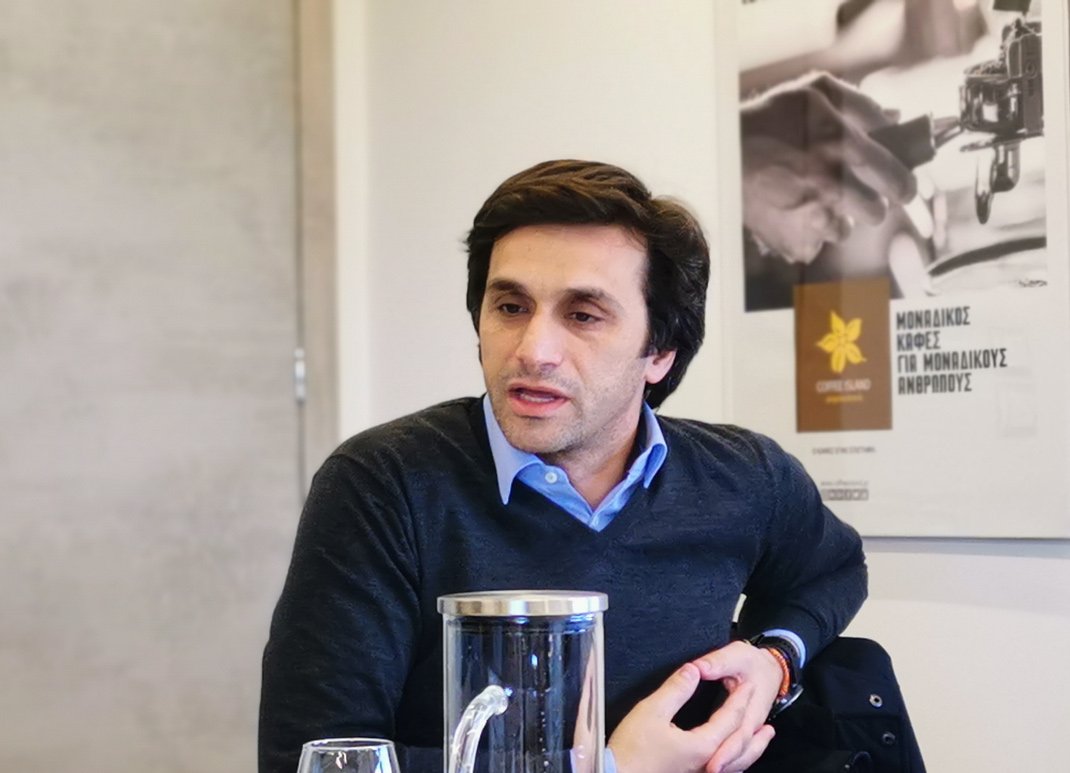 Ο CEO της Coffee Island, Κωνσταντίνος Κωνσταντινόπουλος