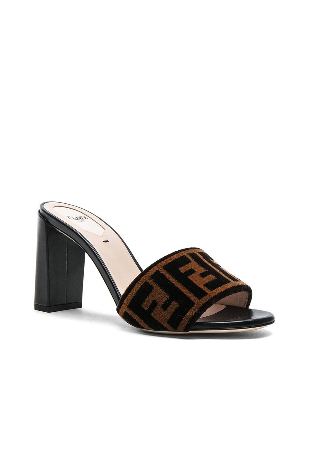 Fendi Logo Mules