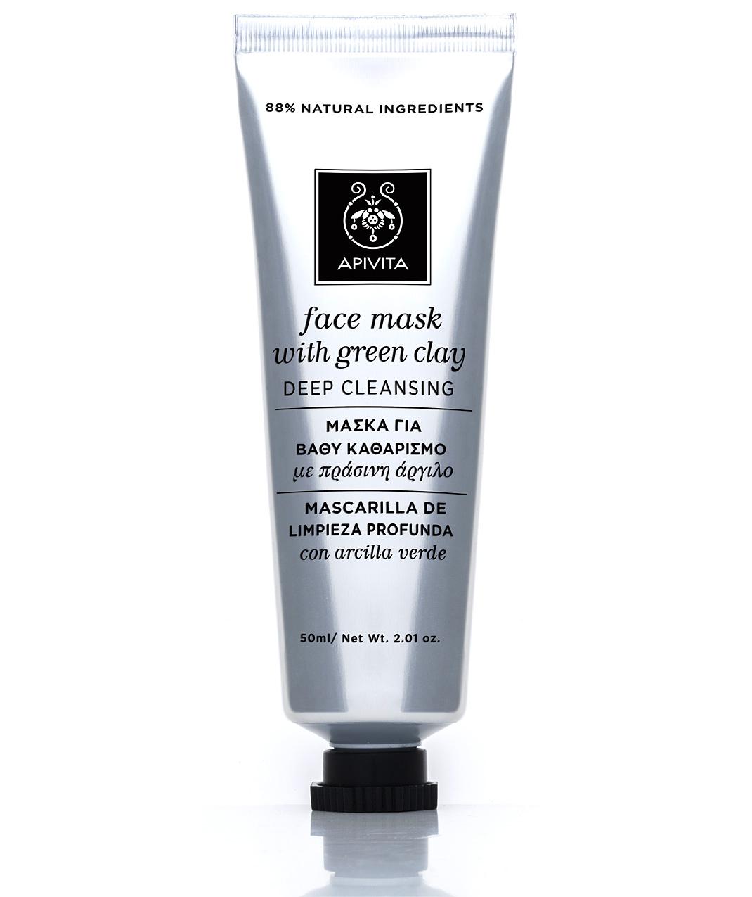Apivita, Face Mask with Green Clay