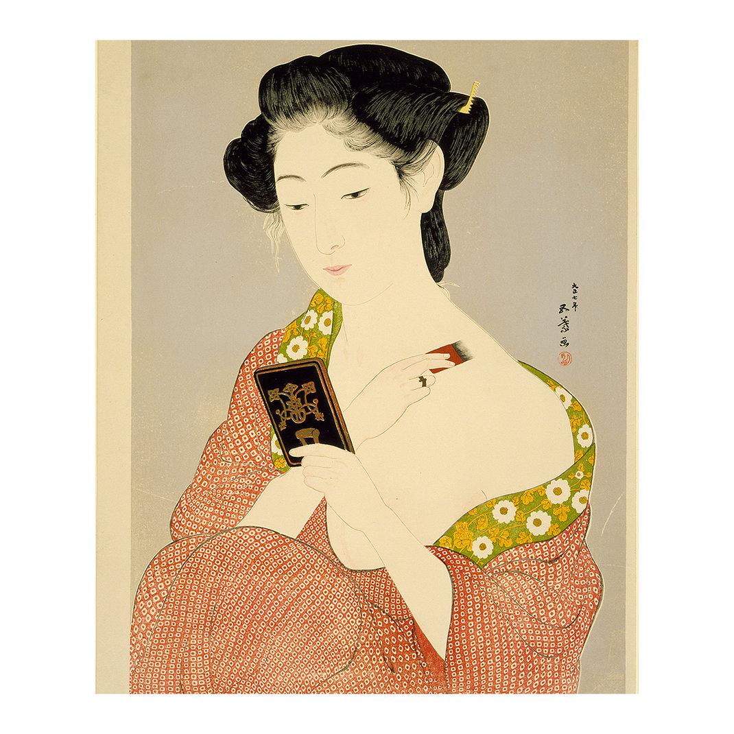 Woman At Toilette / Keshō no onna,Hashiguchi Goyō, 1918, LACMA, Los Angeles