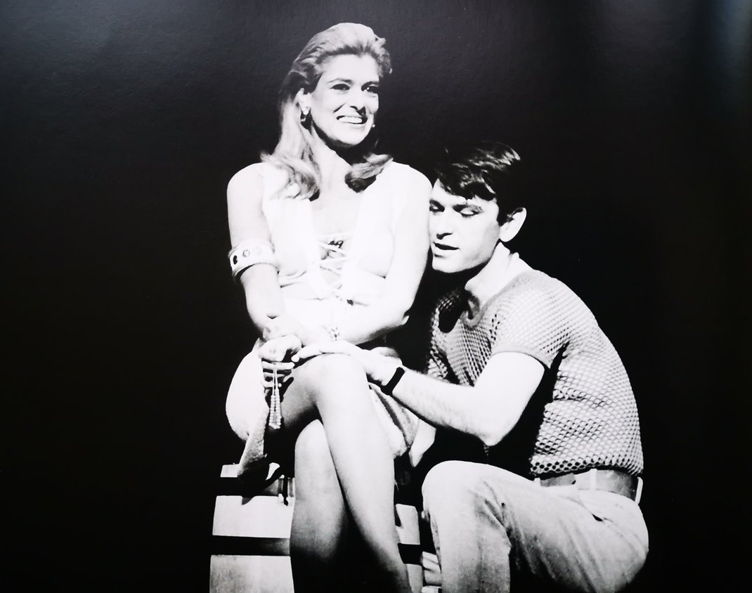 Με τη Μελίνα στο Μπρόντγουεϊ, στην παράσταση Ίλια Ντάρλινγκ. 1967