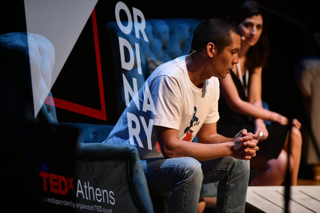O Σωτήρης Κοντιζάς/ Φωτογραφία: TEDxAthens/ Facebook 