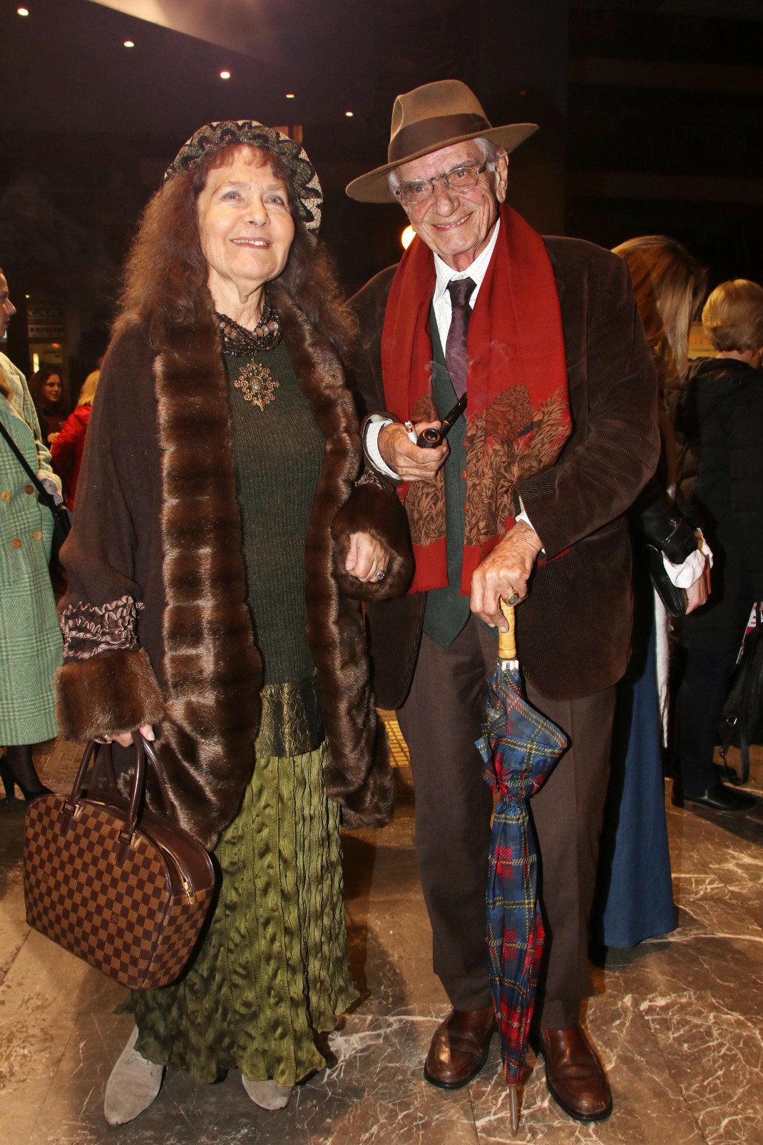 Με τη σύζυγό του Βάσω Παπαντωνίου -Φωτογραφία: NDP
