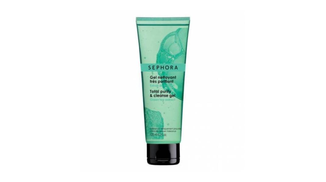 Sephora, Gel nettoyant très purifiant - Extrait de thé vert/Τζελ με καθαριστική δράση που αφήνει την επιδερμίδα απίστευτα δροσερή και καθαρή, χωρίς να την αφυδατώνει.