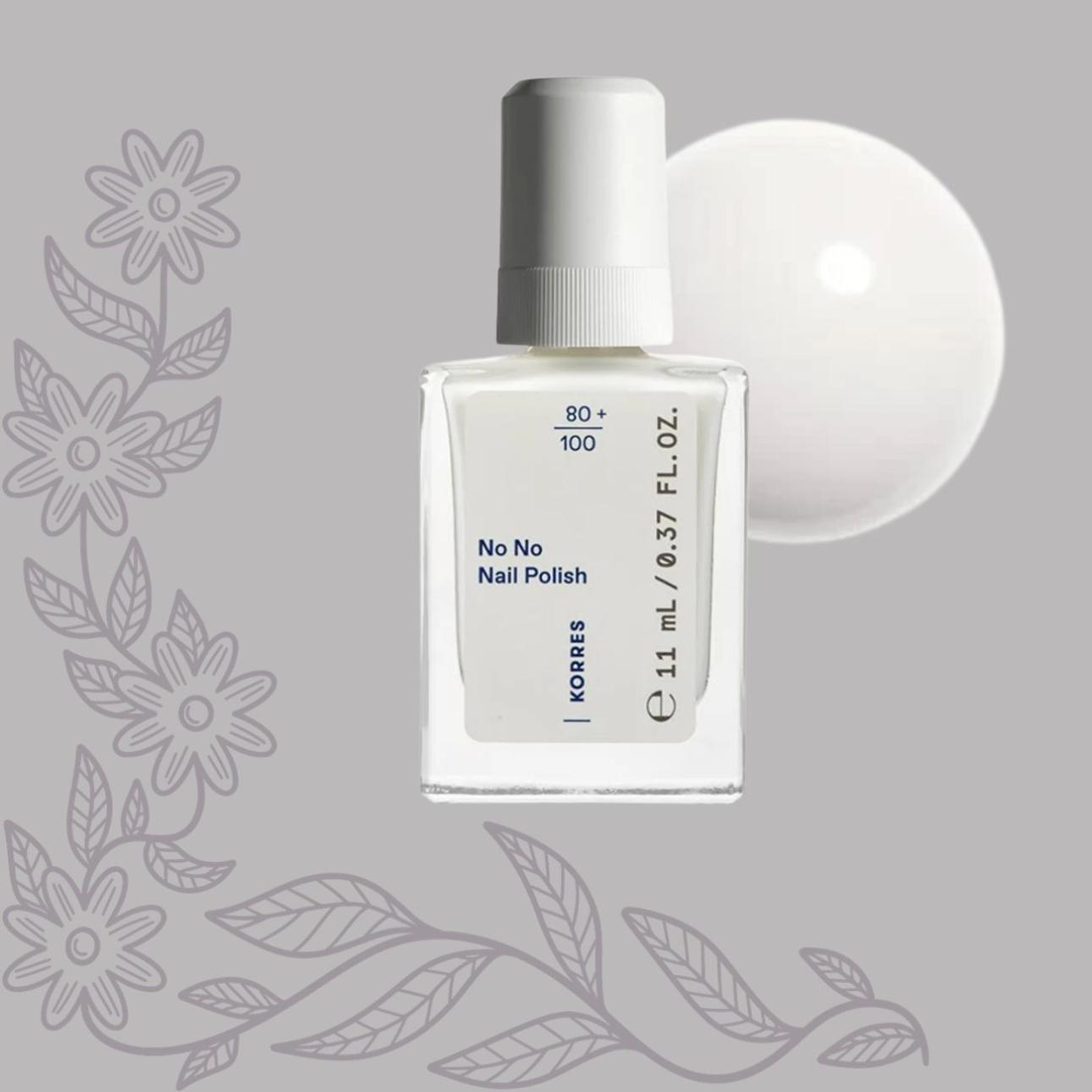 No No Nail Polish, απόχρωση Milky White, Korres