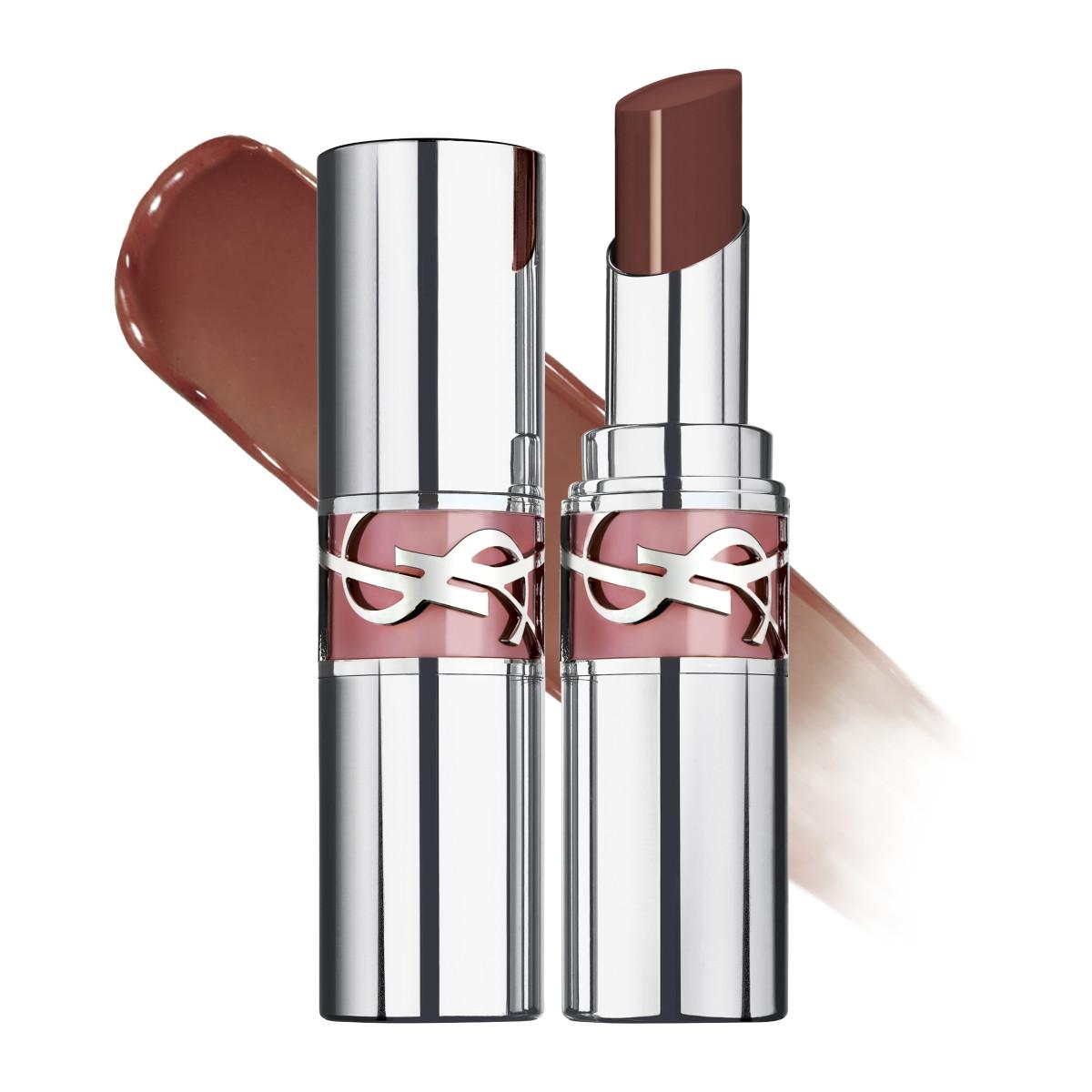 Ημιδιαφανές κραγιόν, Loveshine Wet Shine Lipstick, απόχρωση 207 Scenic Brown, YSL 