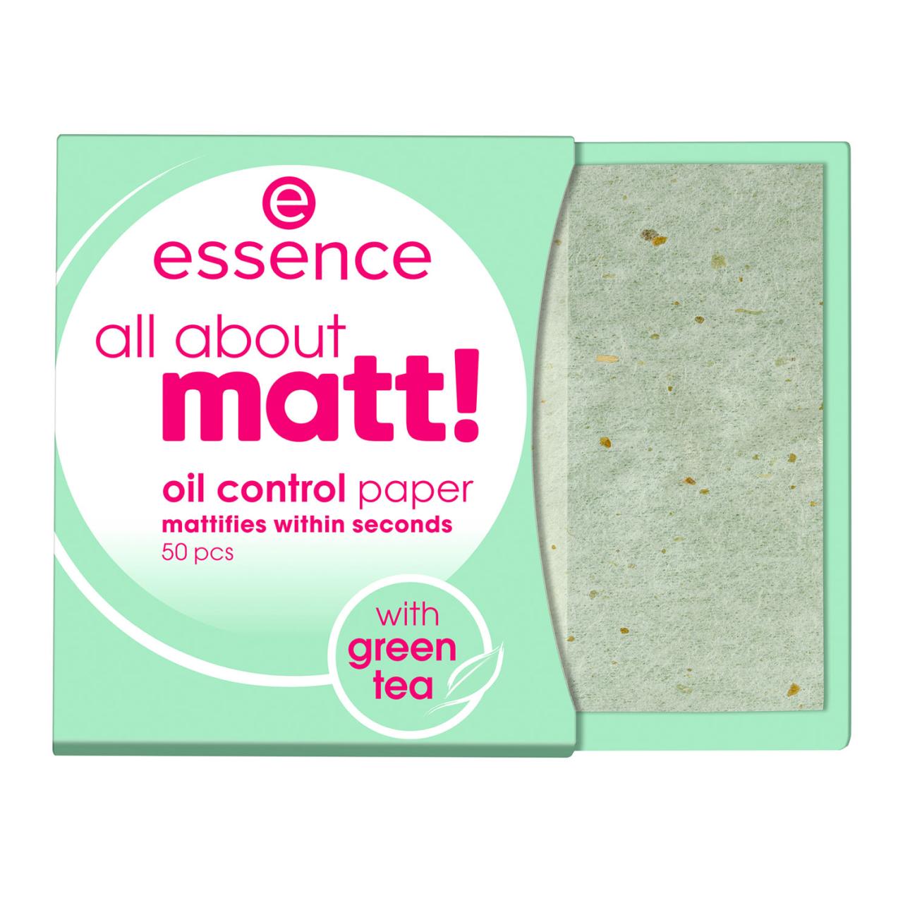 Χαρτάκια απορρόφησης της λιπαρότητας, All About Matt! Oil Control Paper, Essence