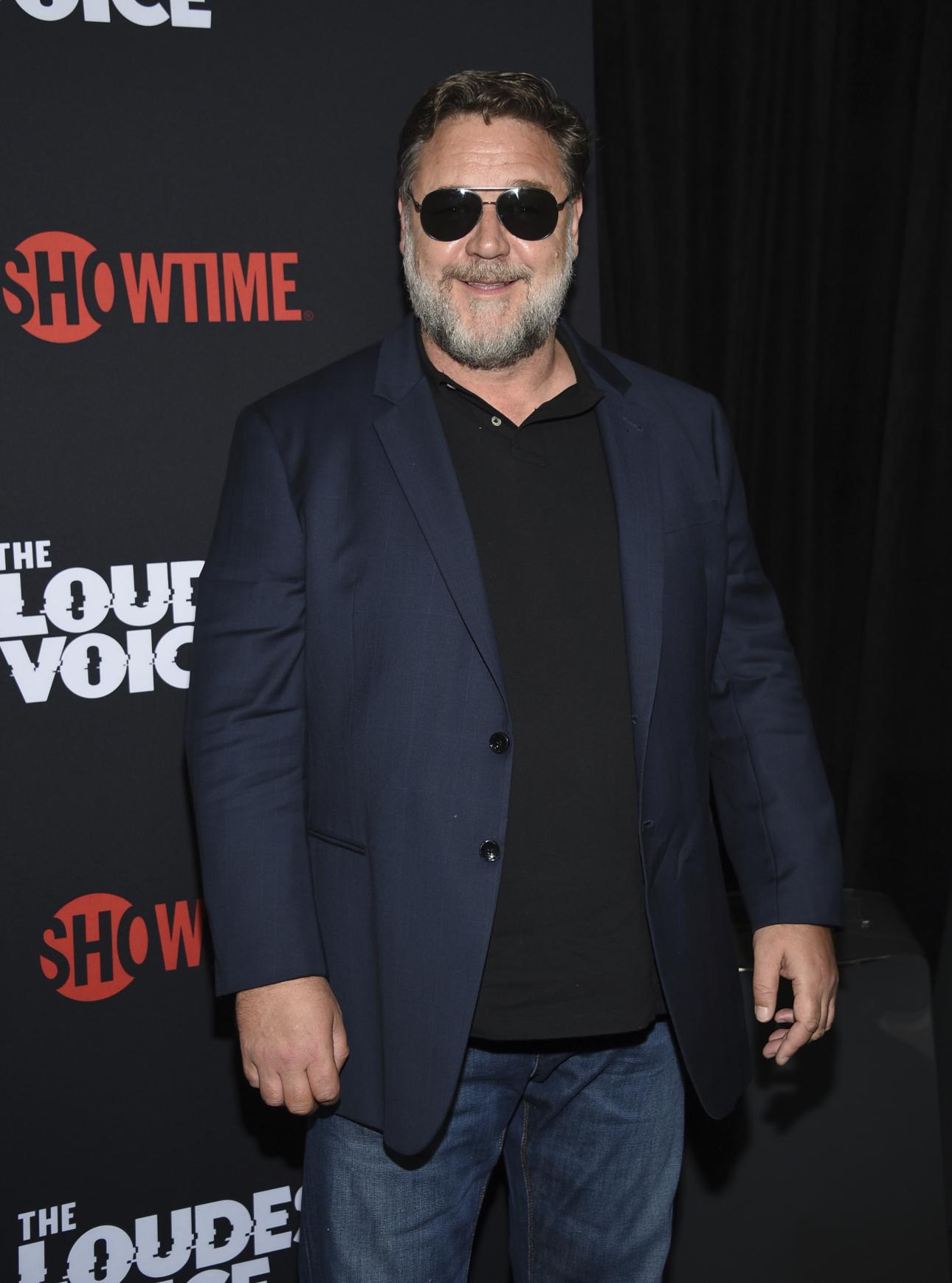 Ο Ράσελ Κρόου στην πρεμιέρα της σειράς του ShowTime "The Loudest Voice" το 2019/Φωτογραφία AP 