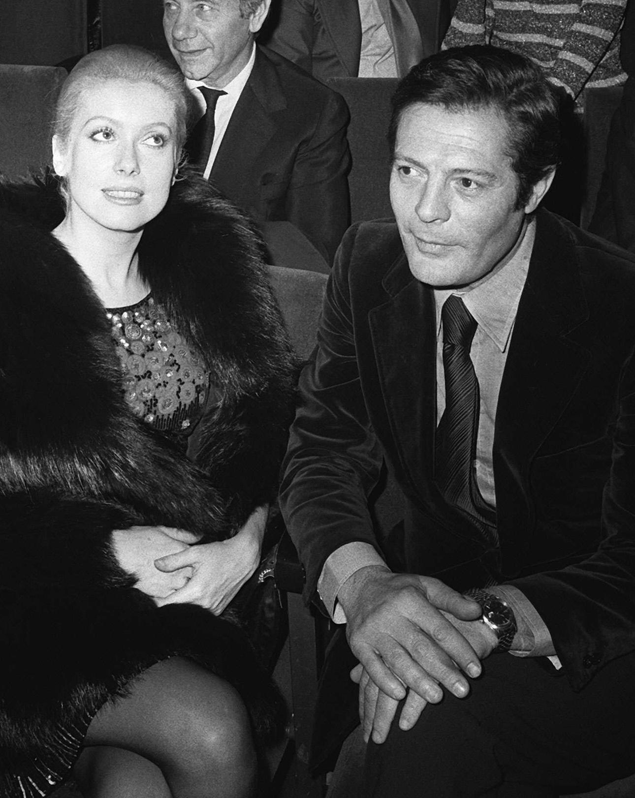 Η Catherine Deneuve με τον Marcello Mastroianni