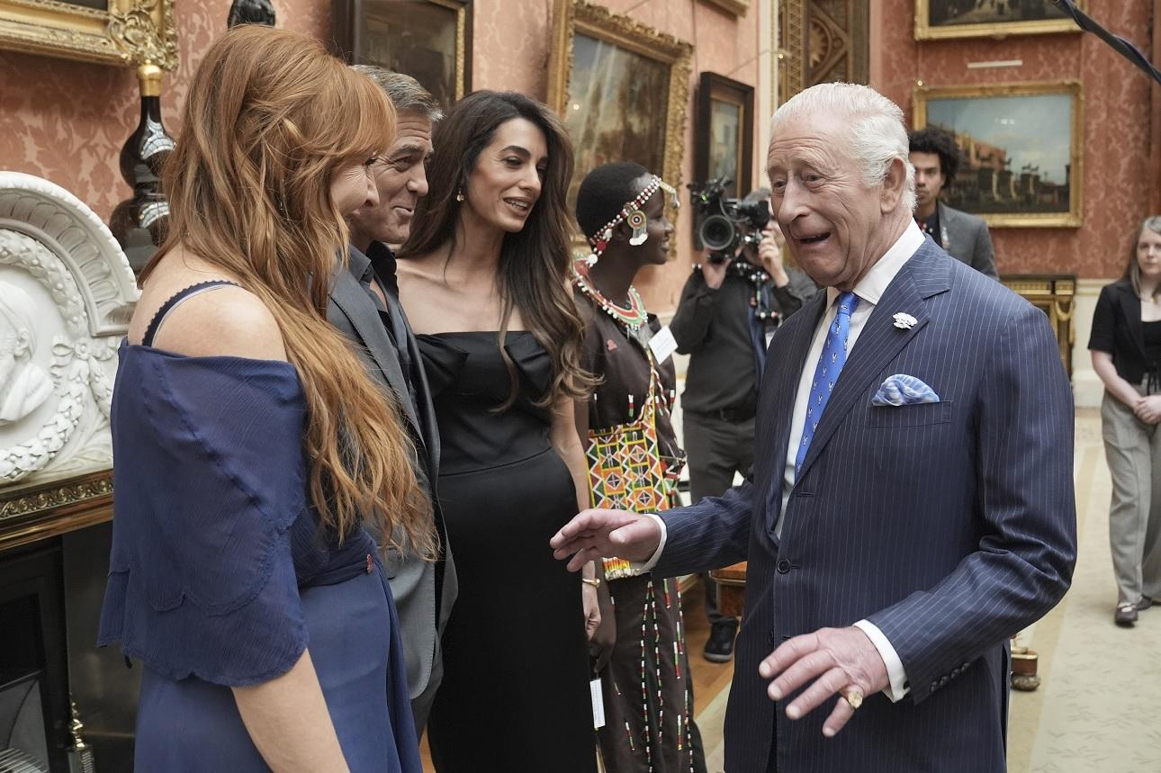 Τζορτζ Κλούνεϊ, Αμάλ και βασιλιάς Κάρολος/Φωτογραφία AP