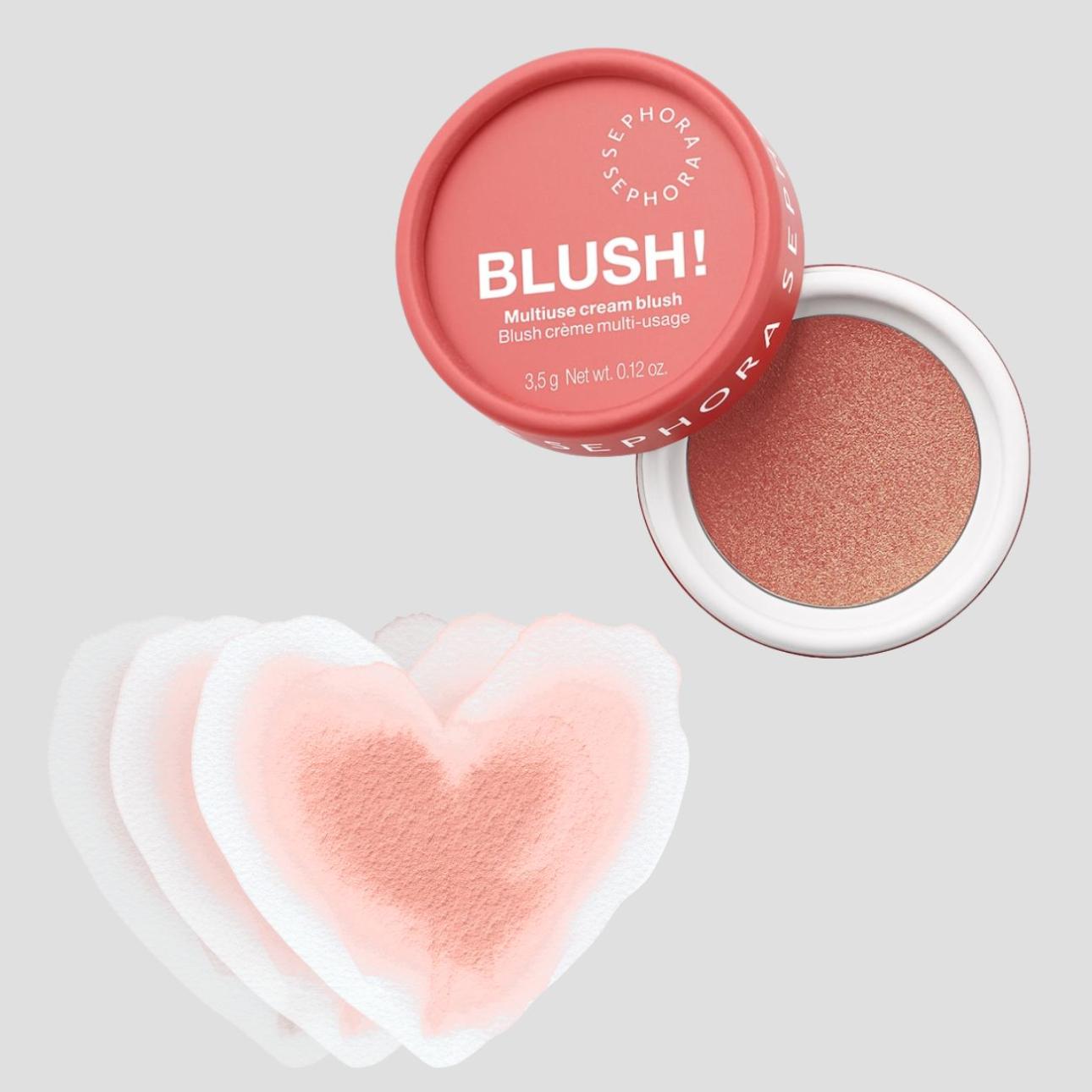 Blush! Multiuse cream blush in 02 Tangy Grapefruit, Sephora Πολυχρηστικό ρουζ, αρχικά κρεμώδες κατά την εφαρμογή, μετατρέπεται σε πούδρα πάνω στο δέρμα και προσφέρει αποτέλεσμα μακράς διαρκείας που παραμένει φρέσκο όλη μέρα. Η φόρμουλά του, λεπτή και ελαφριά, λιώνει αβίαστα στο δέρμα δημιουργώντας ένα φωτεινό και λείο πέπλο χρώματος.
