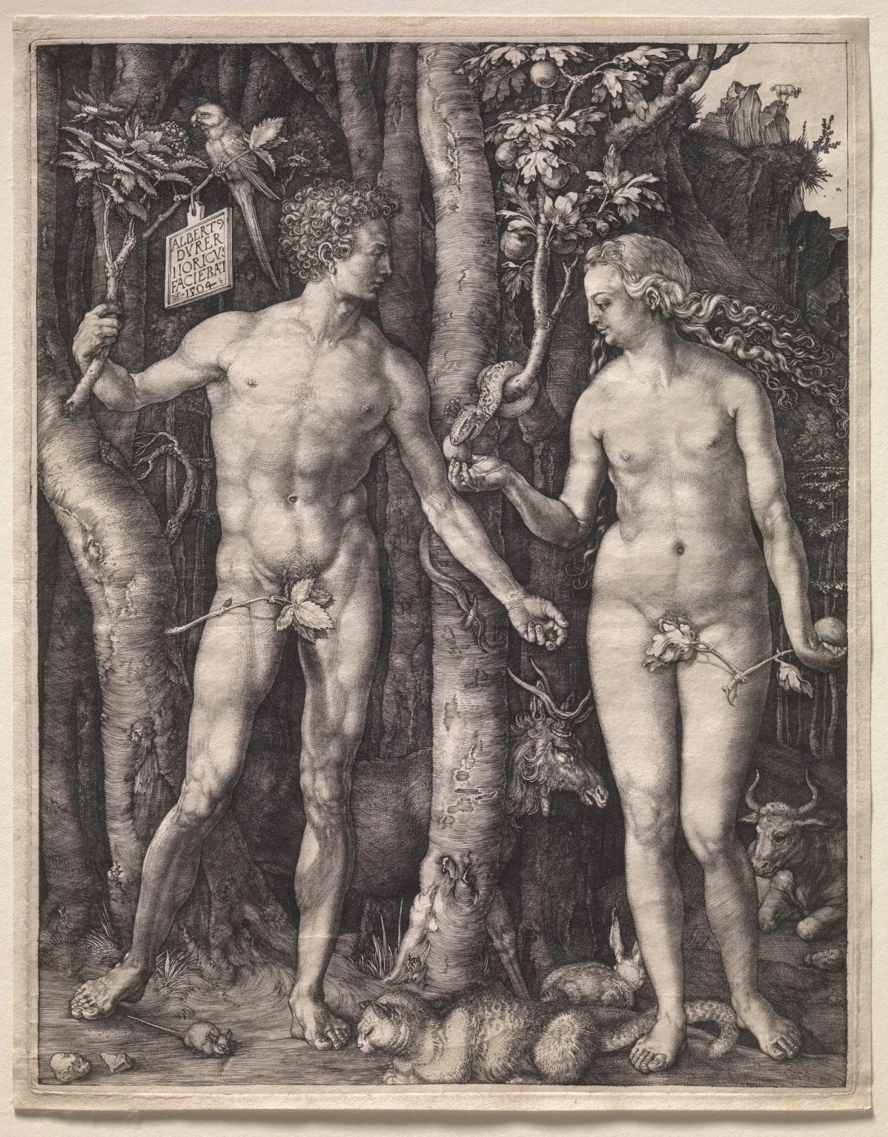 The Naked Body: Adam and Eve, Άλμπρεχτ Ντύρερ, 1504/ Φωτογραφία: The Metropolitan Museum of Art.