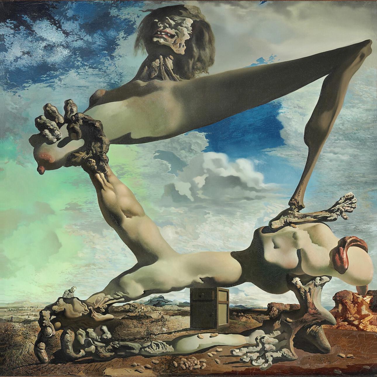  Το έργο του Salvador Dali «Κατασκευή με λευκά φασόλια (προαίσθημα εμφύλιου πολέμου)» (1936)/Φωτογραφία: Kunsthalle Hamburg 