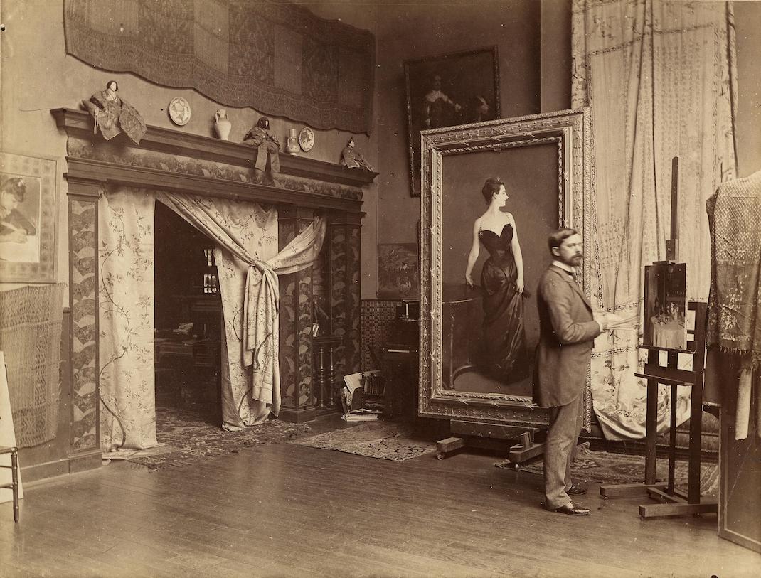 O Σάρτζεντ στο ατελιέ του / Smithsonian Institution, Archives of American Art