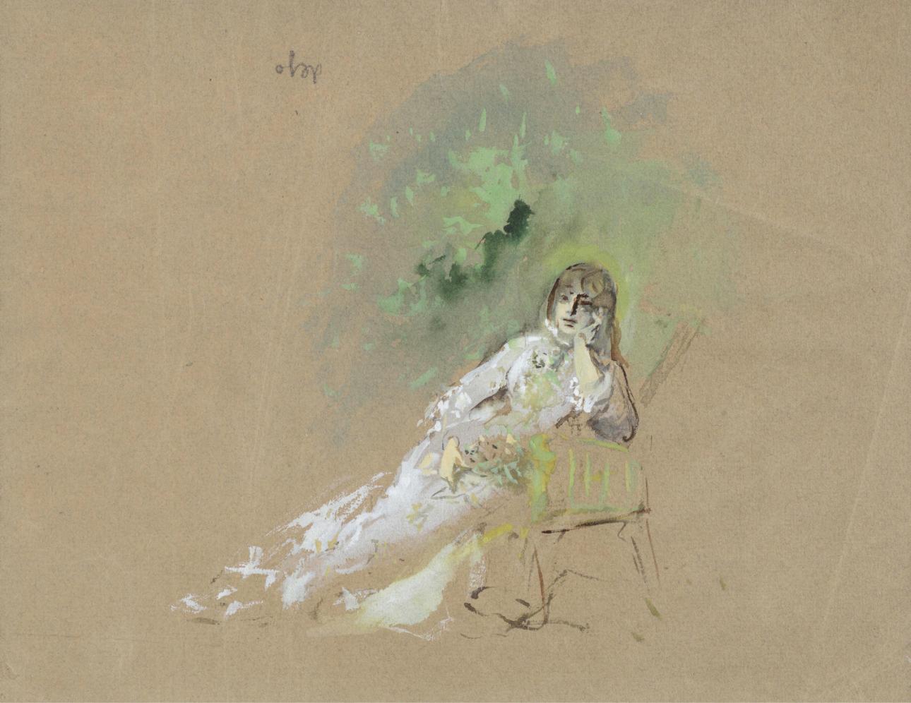 Το κοστούμι εμπνευσμένο από την Κούνια του Renoir για τη δεύτερη πράξη της Τραβιάτας με την Μαρία Κάλλας το 1955 στη Σκάλα