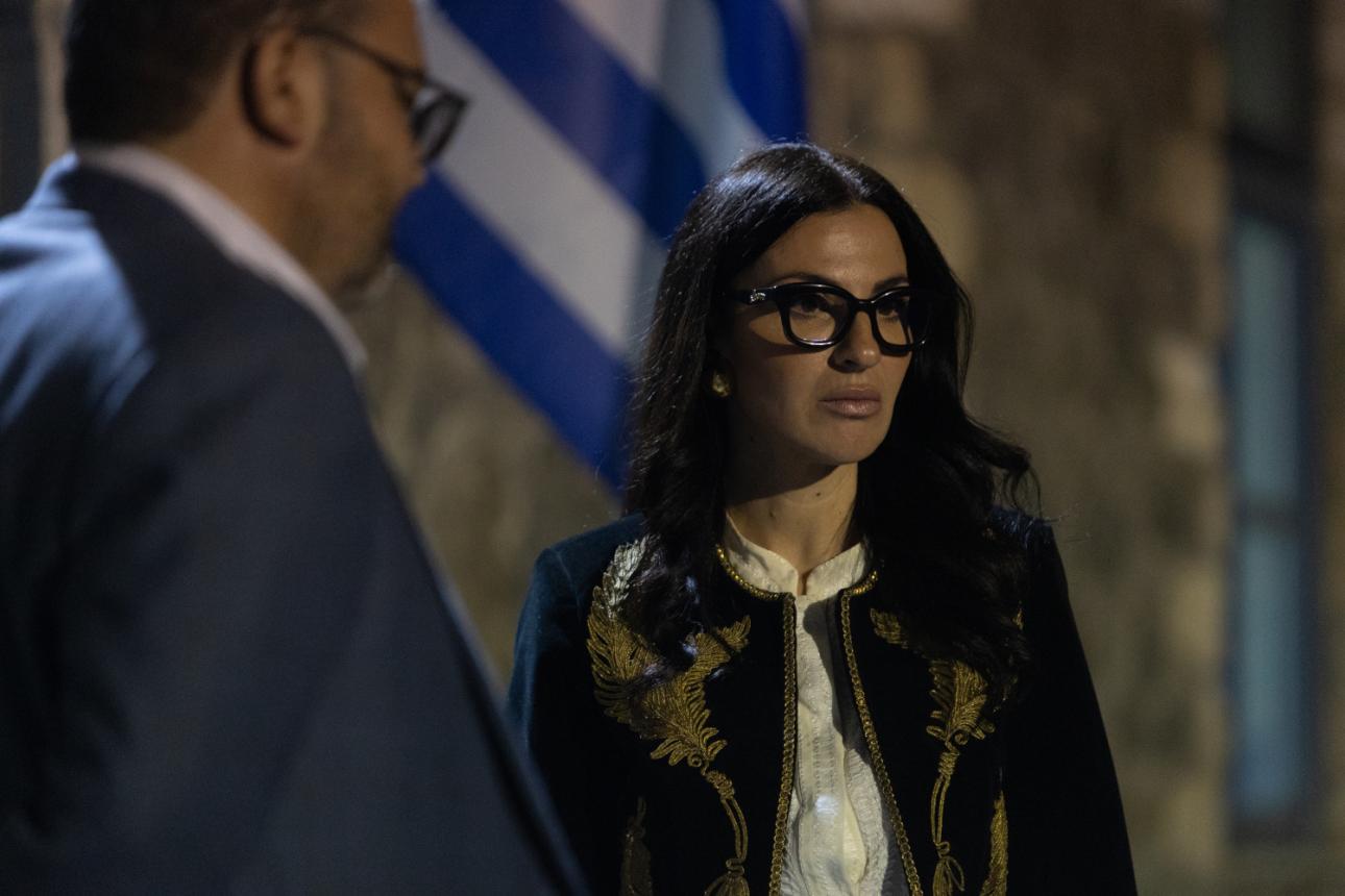  Η Μαρία Πολυκρέτη, Πρόεδρος του πολιτιστικού φορέα «Πολυκρίτη – Νάξος και εμπνεύστρια της έκθεσης 