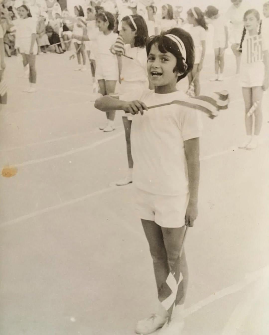 Η Άλκηστις Πρωτοψάλτη λίγο πριν την παρέλαση - Φωτογραφία Instagram/@alkistisprotopsalti