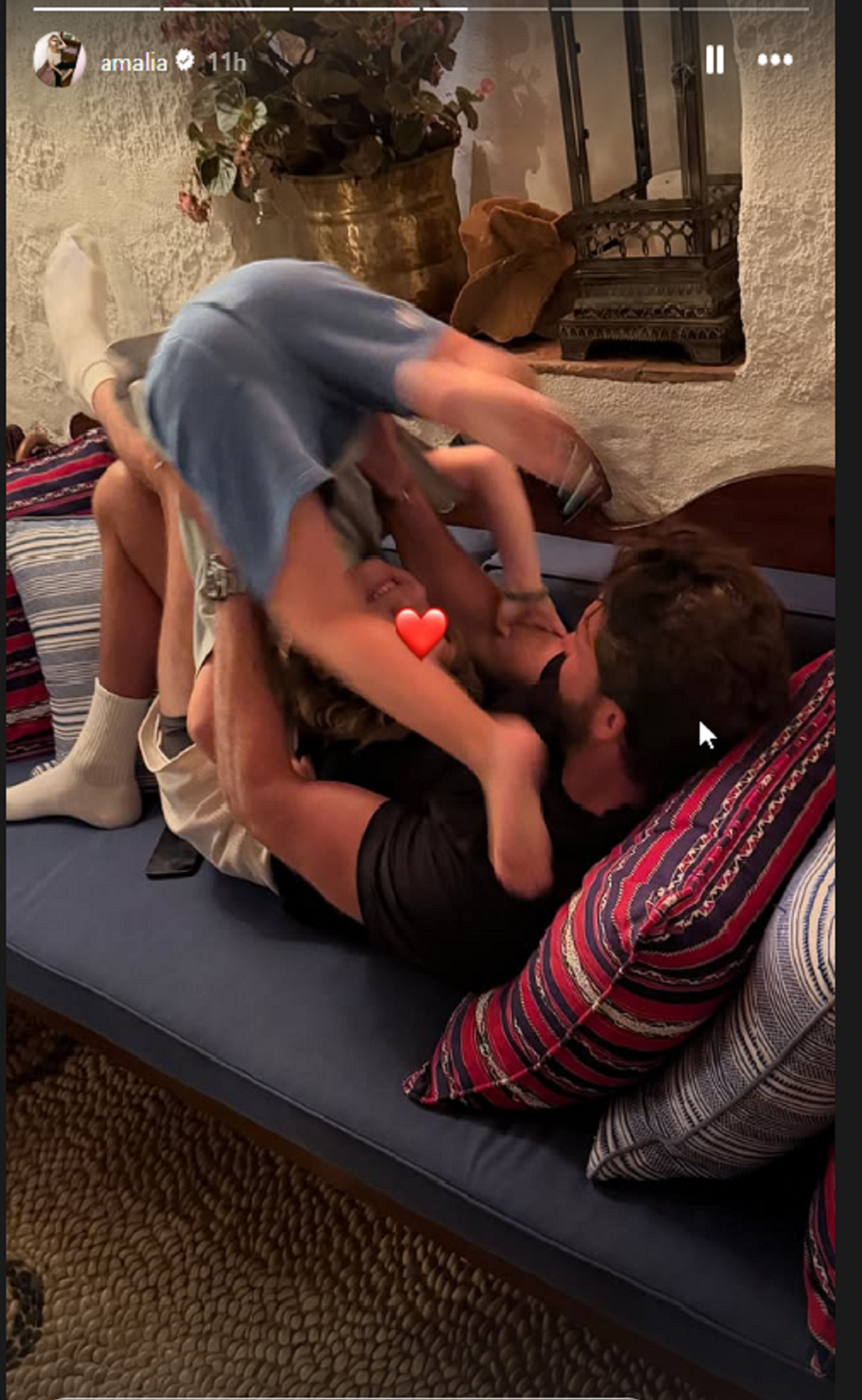 To Instagram Story της Αμαλίας Κωστοπούλου/ Φωτoγραφία/Instagram: @amalia