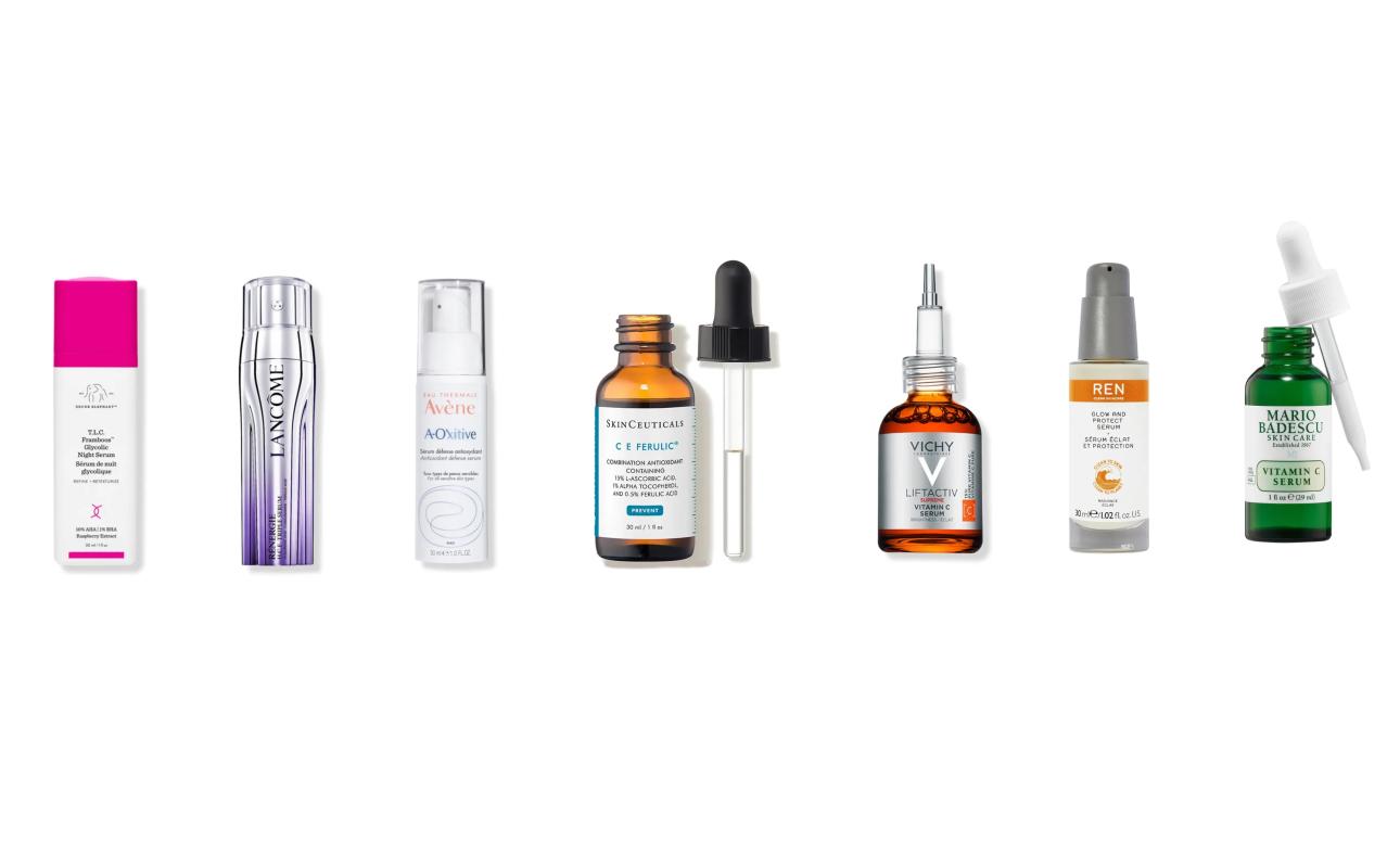 Drunk Elephant TLCLancome Triple SerumAvene A-OxitiveSkinCeuticals CE FerulicVichy LiftactivREN Glow and ProtectMario Badescu Vitamin C Serum