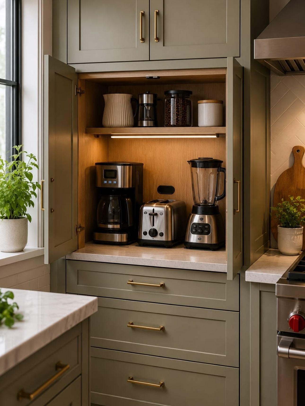 Appliance garage/ Φωτογραφία: Instagram/ @dollhousedesignwpg