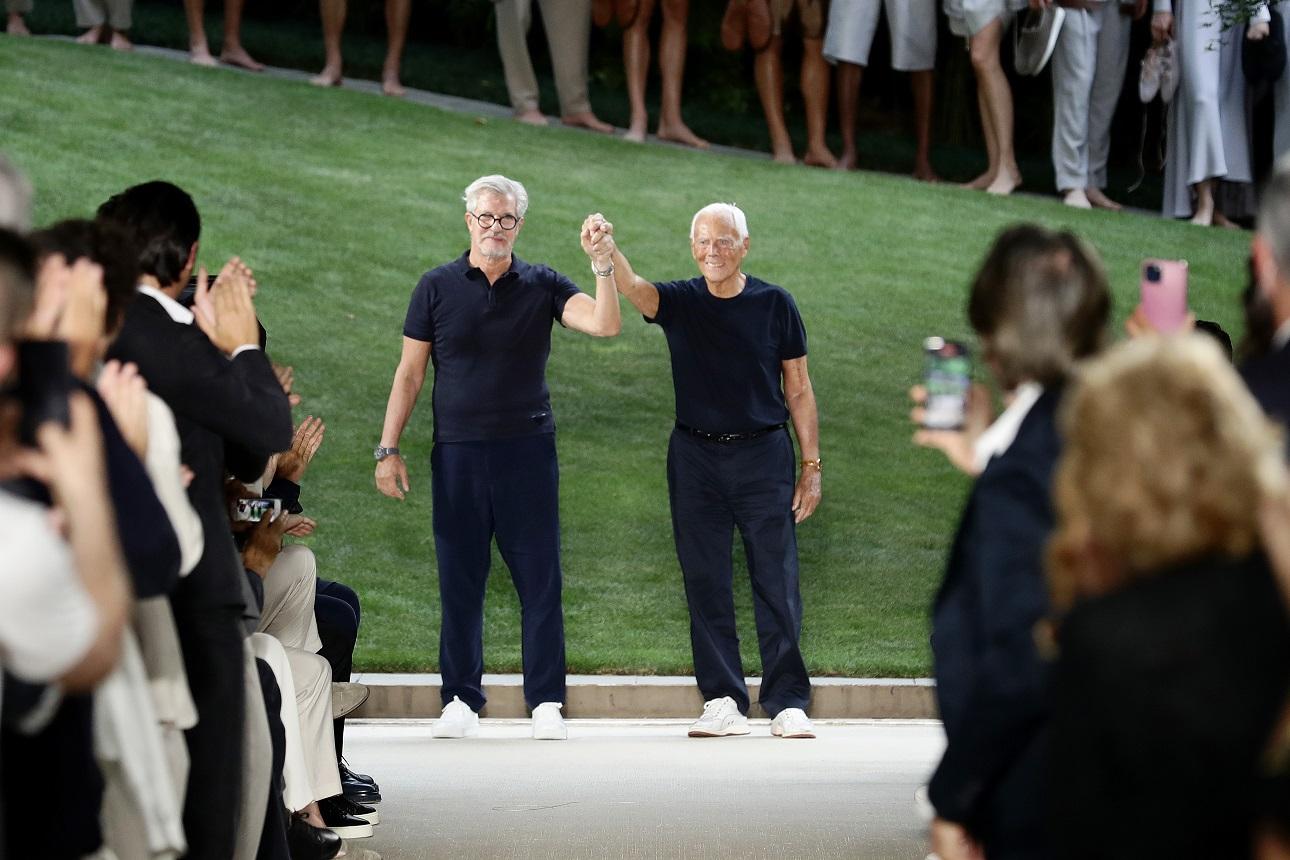 Leo Dell’Orco και Giorgio Armani/ Getty/ Ideal Image