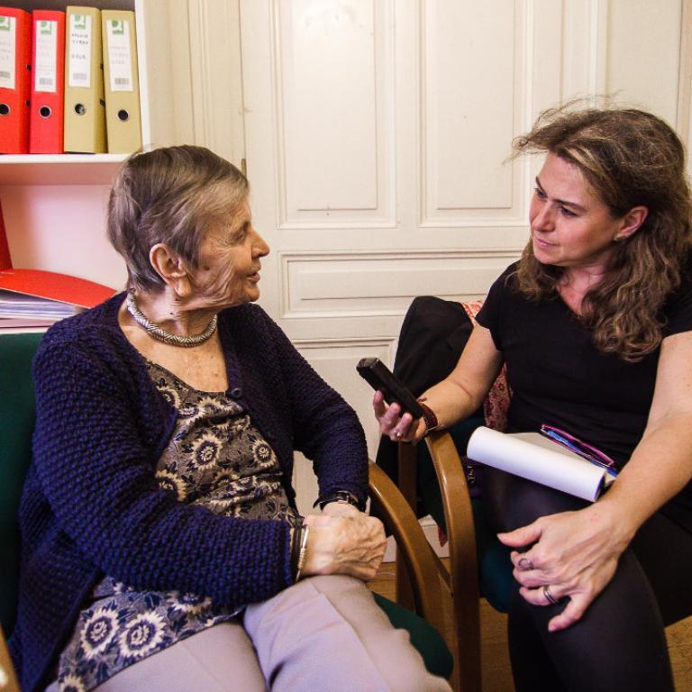 Ελένη Γλύκατζη-Αρβελέρ, Μυρτώ Λοβέρδου/Φωτογραφία: Παναγιώτης Μάλλιαρης για το Bovary