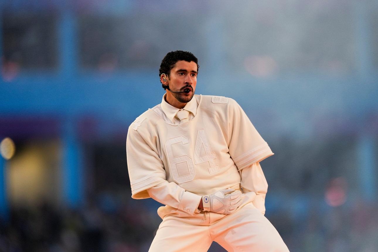 Ο Bad Bunny στο Super Bowl/ AP Images