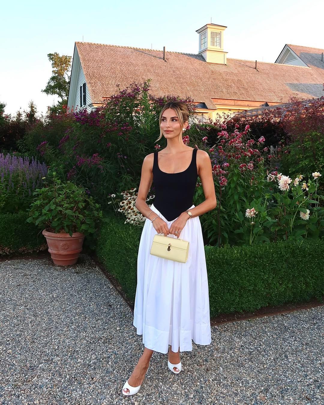 Φούστα σε βασκικό στυλ/Φωτογραφία: Instagram/yhasmina.ferrara