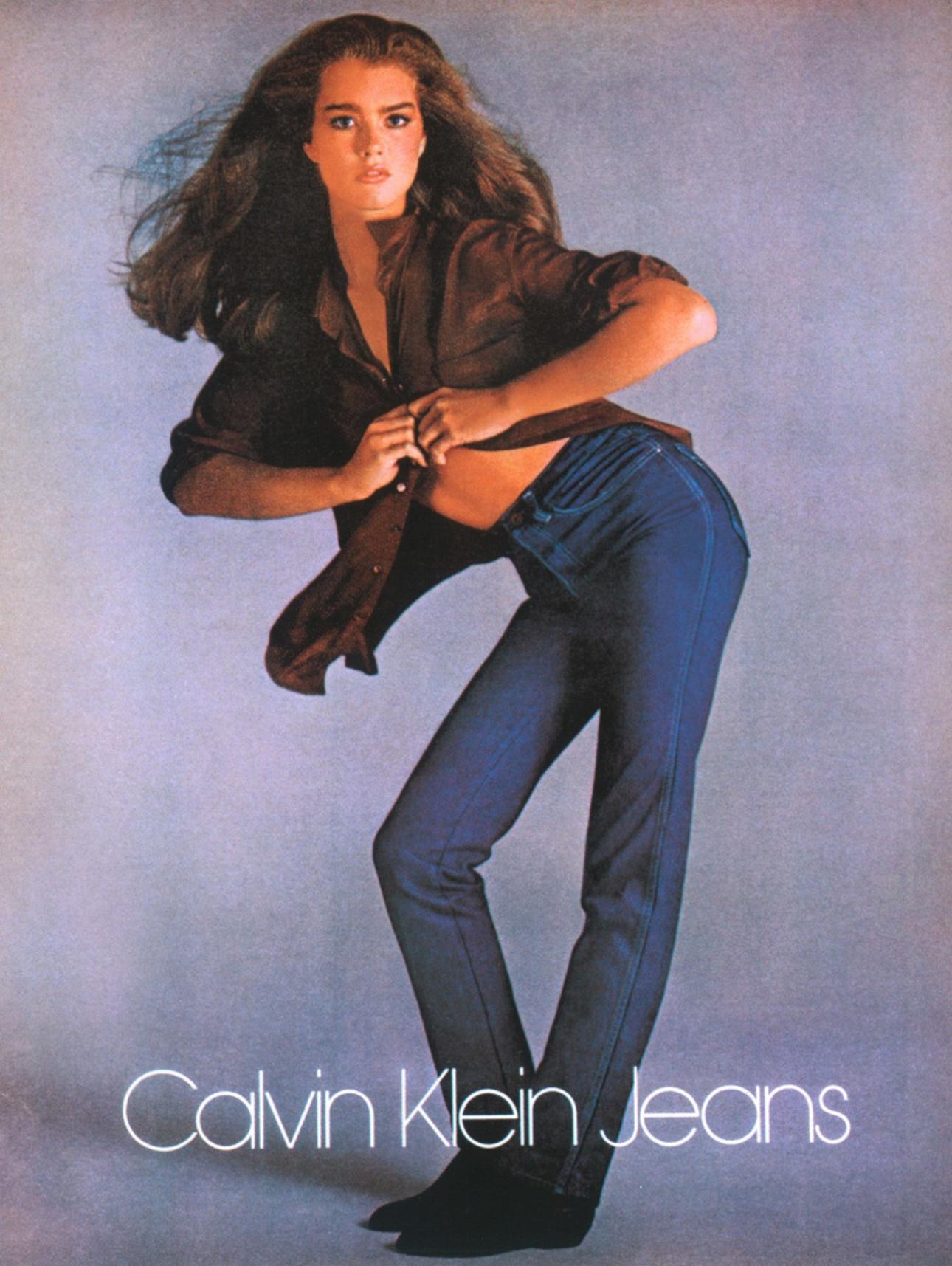 Η Μπρουκ Σιλντς διαφημίζει το τζιν Calvin Klein /Φωτογραφία: Profmedia 