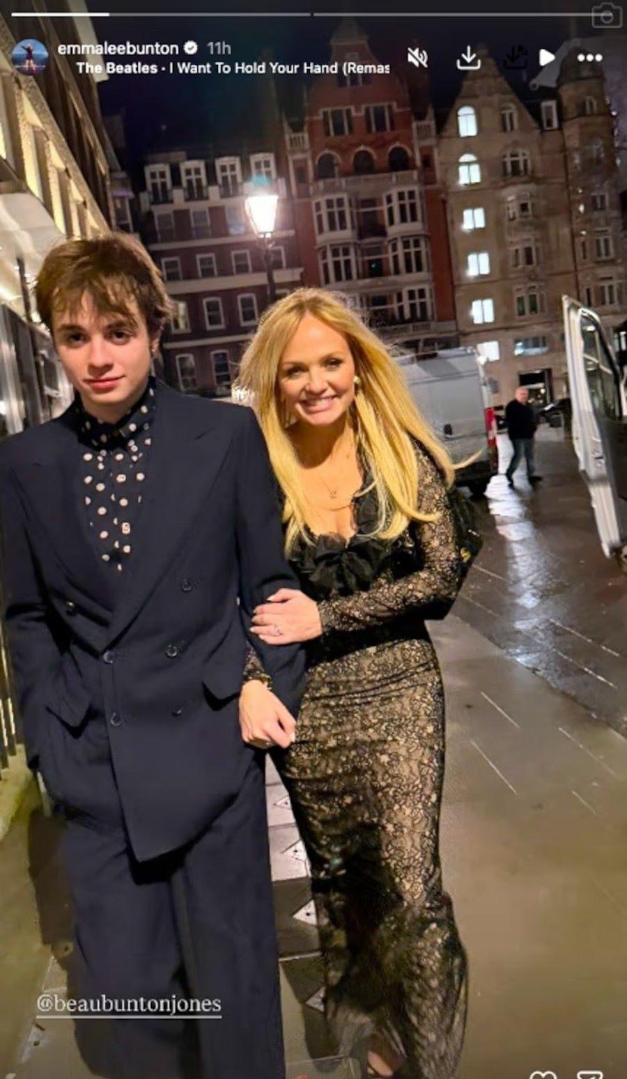 Η Έμα Μπάντον με τον γιο της/ Φωτογραφία: Instagram/ @emmaleebunton