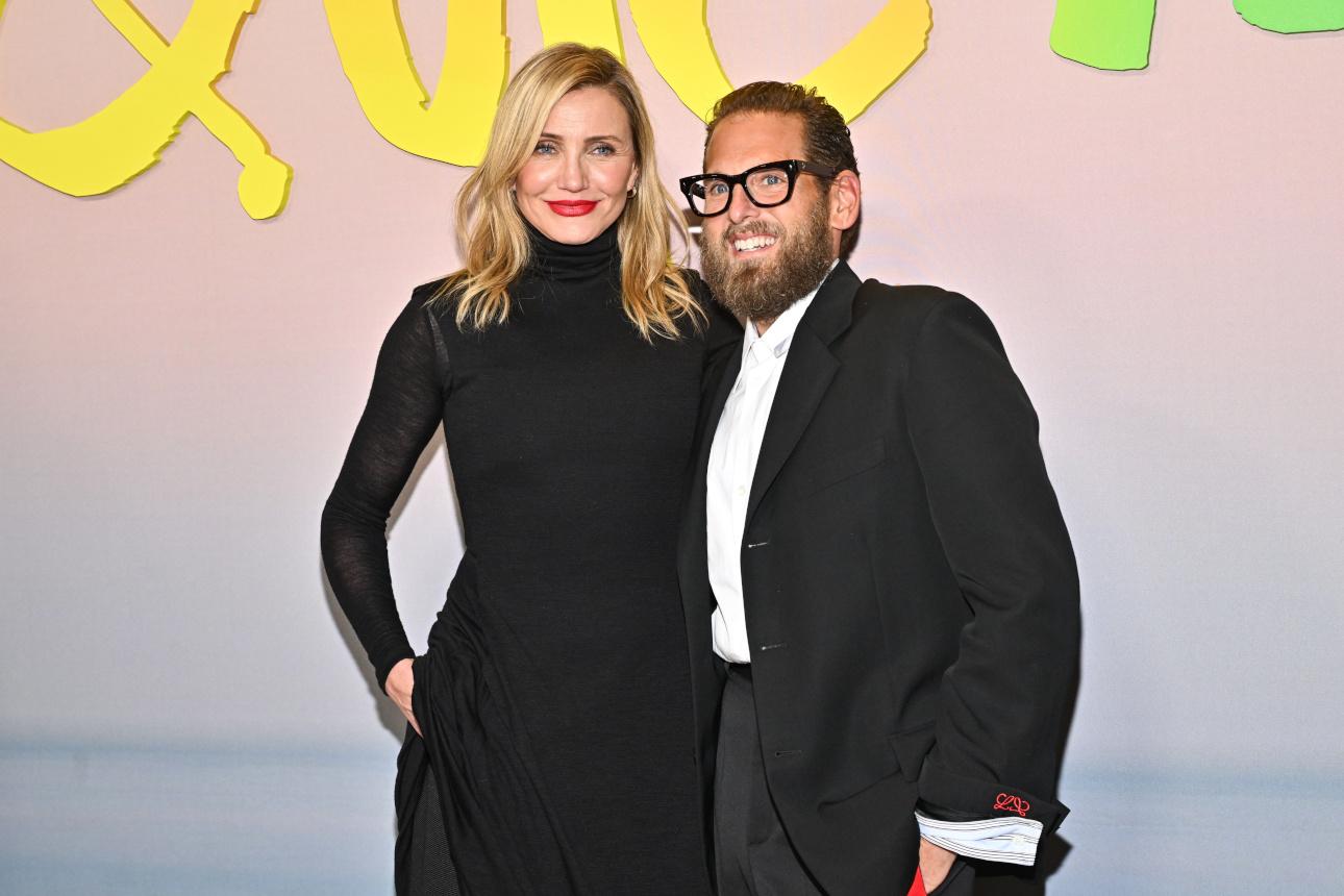 Η Κάμερον Ντίαζ με τον Τζόνα Χιλ/Φωτογραφία: AP Photo 