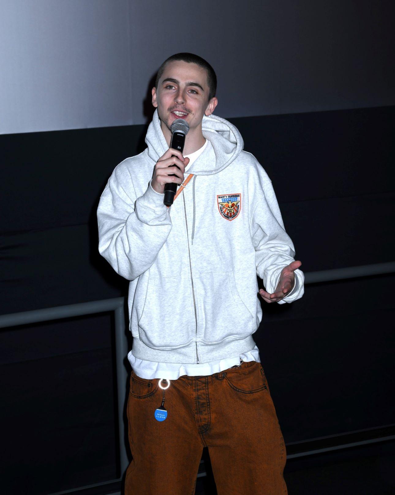 Ο Τιμοτέ Σαλαμέ σε event προώθησης της ταινίας του, τον Οκτώβριο στη Νέα Υόρκη/ Φωτογραφία: ﻿Zuma Press / Profimedia 