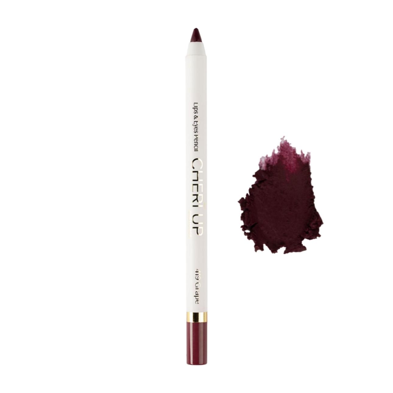  Gel Lips &amp; Eyes Pencil, Grape 419, Cheri Up