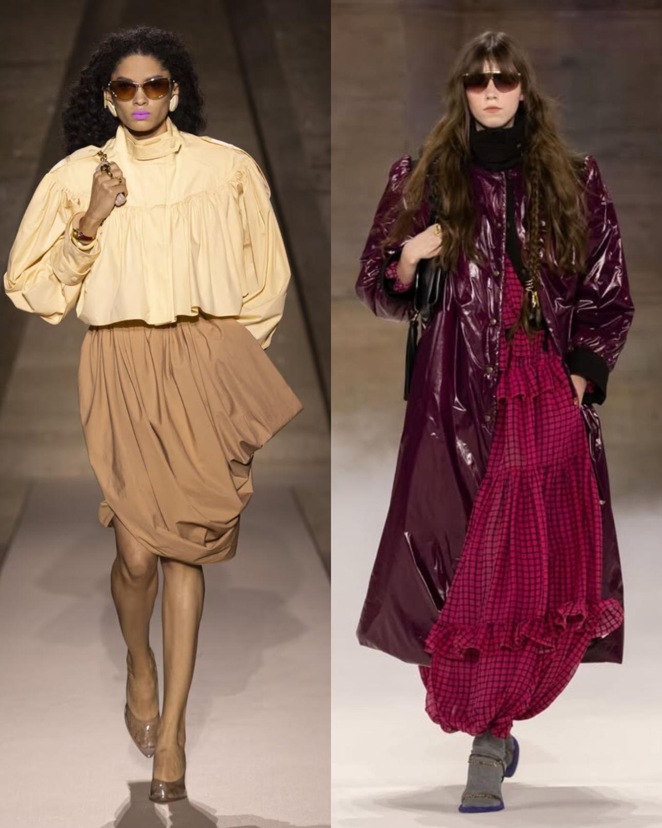 Αριστερά: Chloé SS'26 Δεξιά: Chloé FW '26/IG @bella.feoli