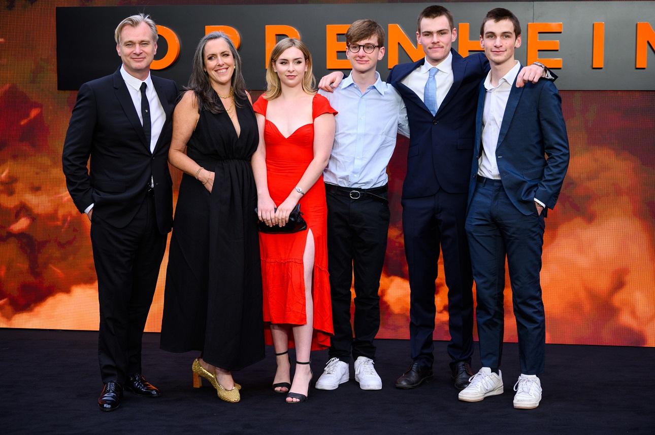 Η οικογένεια Nolan στην πρεμιέρα της βραβευμένης ταινίας με όσκαρ Oppenheimer, Ιούλιος 2023Φωτογραφία : getty images