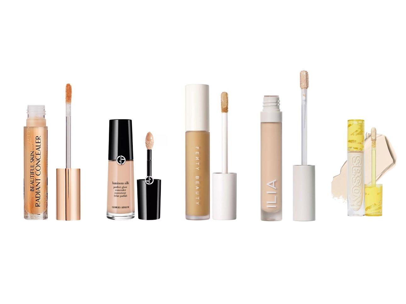 Charlotte Tilbury Beautiful Skin Radiant ConcealerArmani Luminous Silk Face and Under-Eye ConcealerFenty Beauty Pro Filt'r ConcealerIlia True Skin Serum ConcealerKosas Concealer